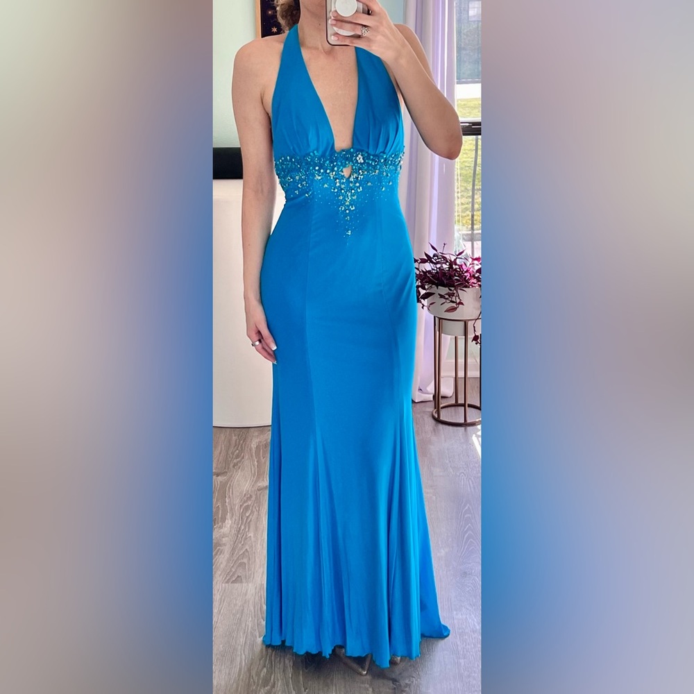 Turquoise Gown - Size: 6